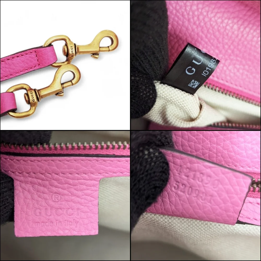 LIKE NEW Authentic GUCCI Bubblegum Pink Marmont Crossbody Bag - Picture 4 of 12
